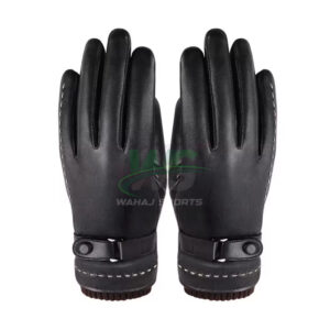 PU Leather Touchscreen Winter Gloves
