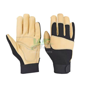 Heavy Duty Leather Gym & Mechanic Gloves